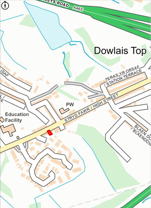 Floorplan for Ground Floor, 88 High Street, Caeharris, Merthyr Tydfil